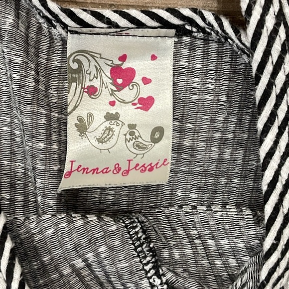 Black & White Striped Romper - Picture 3 of 5